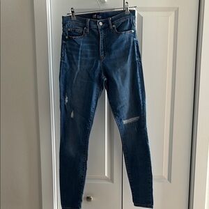 GAP Women's Dark Blue Skinny Jeans